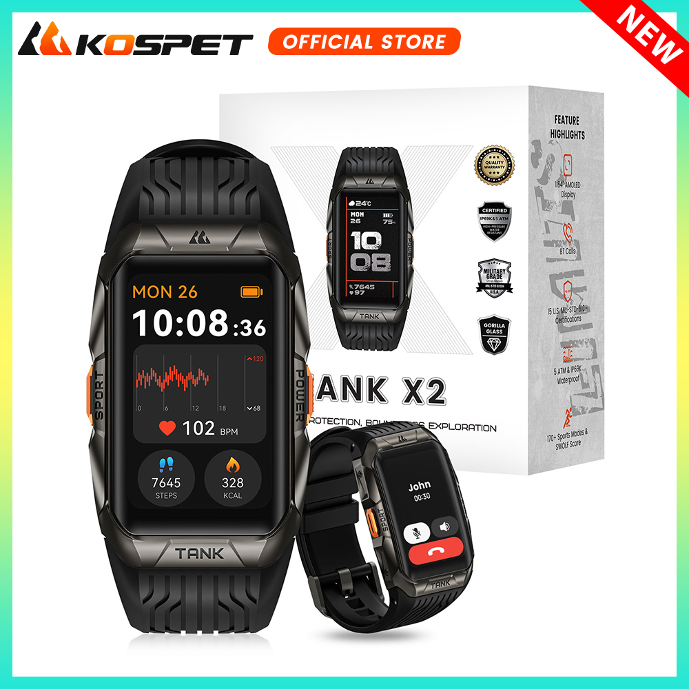 Smartwatch Face - KOSPET TANK X2 Inteligentny zegarek dla
