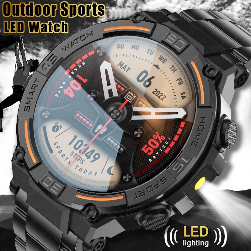 Smartwatch Face - Wytrzymały smartwatch wojskowy dla mężczyzn z