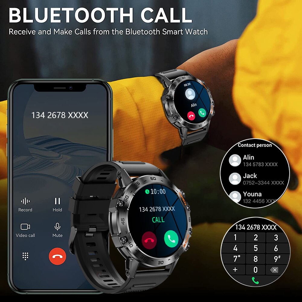 MEVADEN Steel 1.39 cala Męski  – Smartwatch Store recenzja i cena