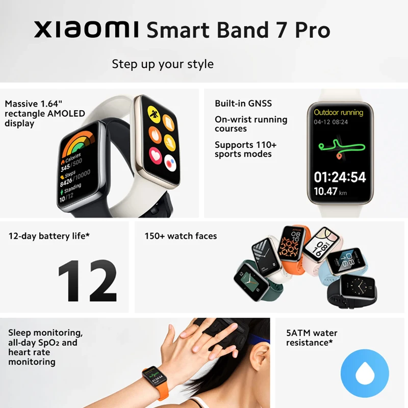 Xiaomi Smart Band 7 Pro 1.64'' – Smartwatch Face recenzja i cena