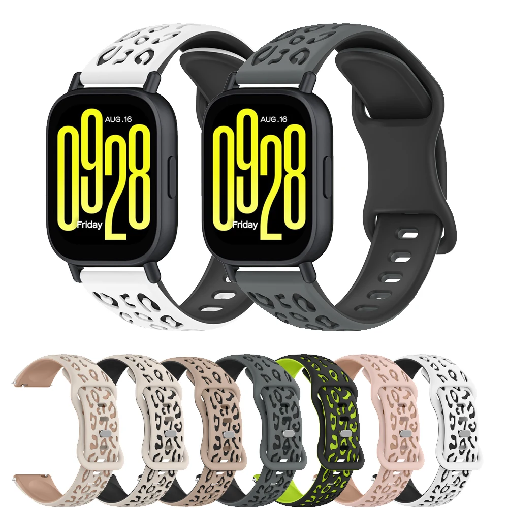 Silikonowy pasek w panterkę do – Xiaomi Smartwatch S3 Accessories recenzja i cena